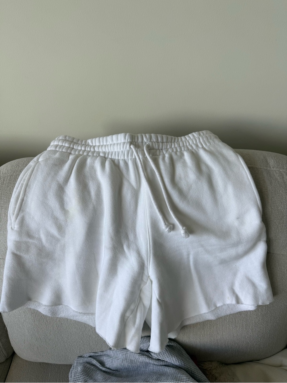 TNA CozyFleece Boyfriend Classic White Women's Lounge Shorts - barely worn!